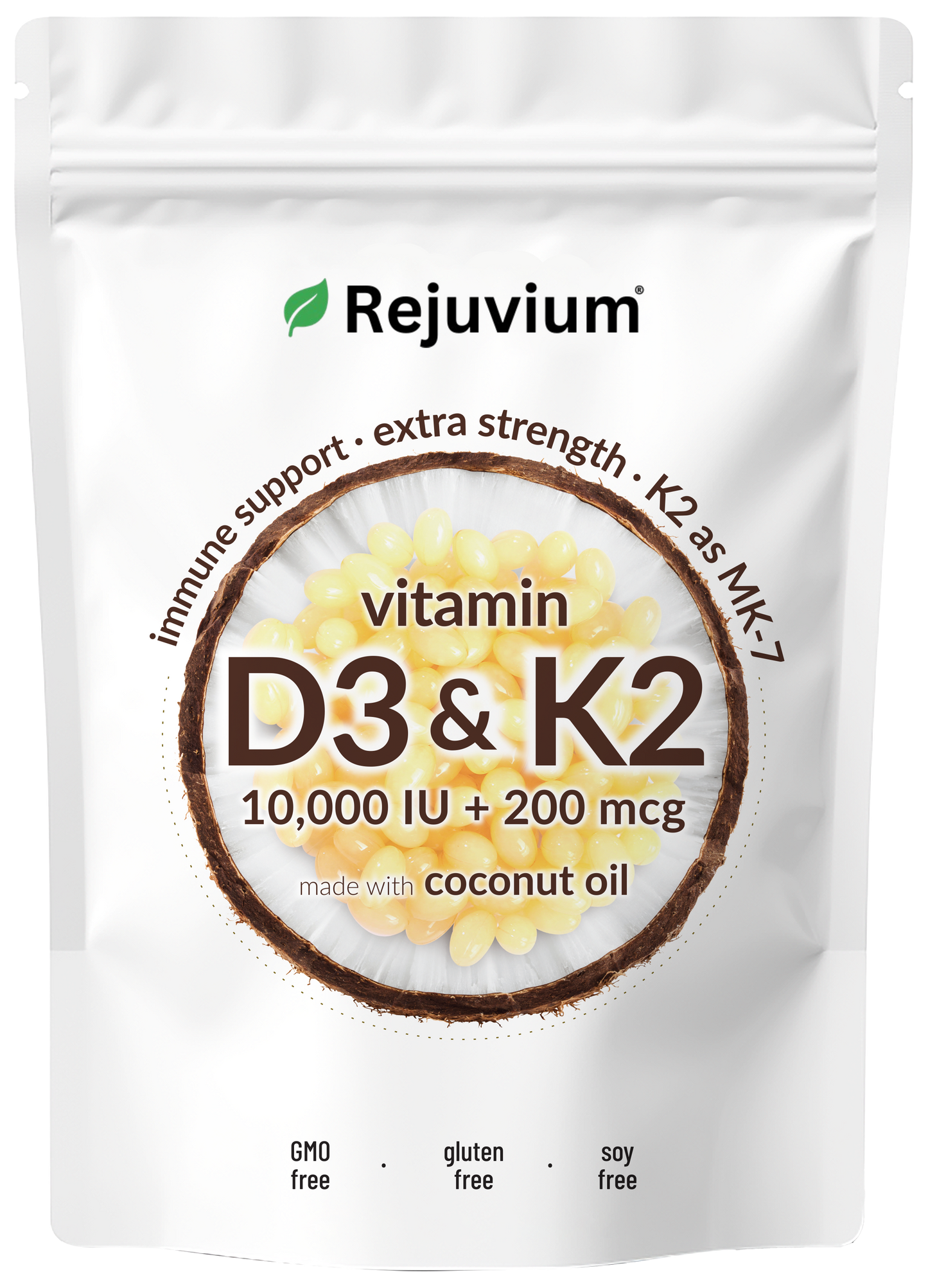 Vitamin D3 K2 Supplement Softgels